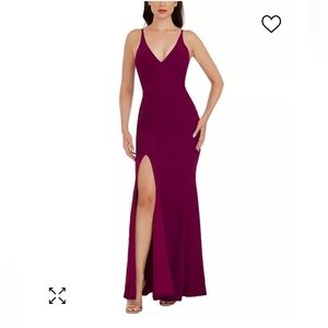 dress the population georgina one shoulder crepe gown Georgina Dress L / MOCHA
